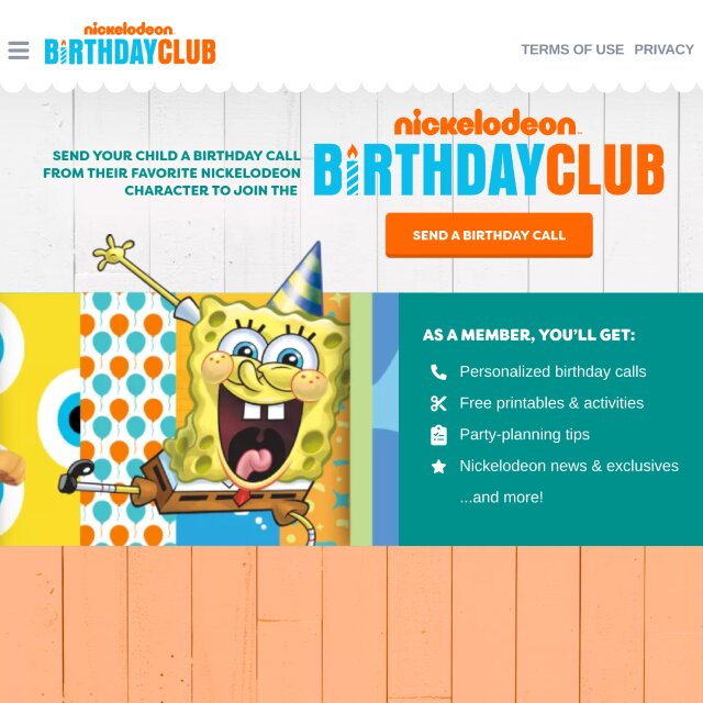 Nickelodeon Birthday Club | Home